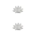 thumbnail image 3 of Inteprter Flor de loto de cristal Pisapapeles Feng Shui Esfera Cristales Flores Colección decorativa Adornos para recuerdos Blanco 2piezas, 3 of 6