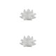 thumbnail image 2 of Injueey Cristal fino Flor de loto Piedras naturales Pisapapeles Cristales Flores Colección decorativa para recuerdos Blanco 2piezas, 2 of 6