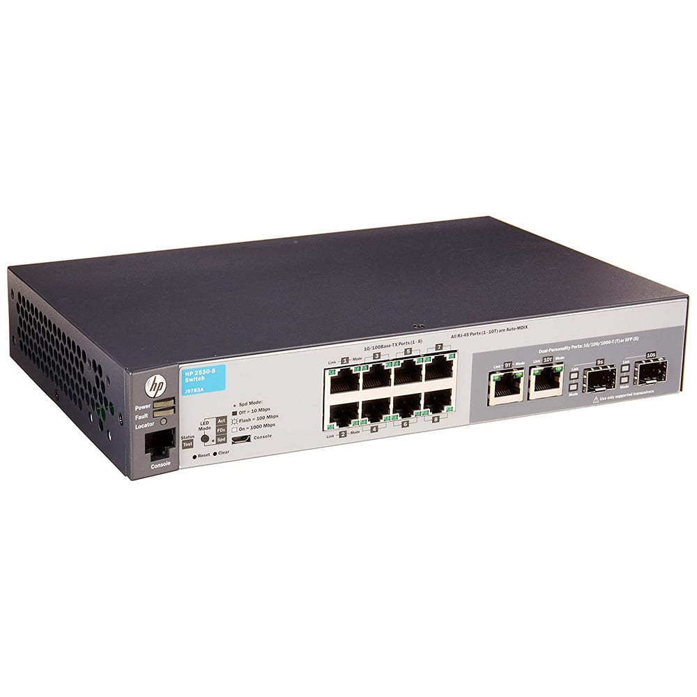 HP 2530-8 Managed 8-port Fast Ethernet Switch - Walmart.com