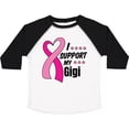 thumbnail image 3 of Inktastic Breast Cancer Awareness I Support My Gigi with Pink Ribbon Boys or Girls Toddler T-Shirt, 3 of 5