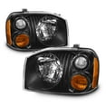 thumbnail image 2 of AKKON - Fits 2001-2004 Nissan Frontier Right & Left OE Style Headlights + Taillights Lamps Housing Combo - Black, 2 of 7