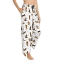 thumbnail image 2 of Naloa German Shepherd Dog Print Women’s Ultra-Soft Comfy Pajama Lounge Pants with Pockets & Drawstring, 2 of 8
