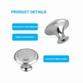 thumbnail image 5 of 40X Cabinet Pull Steel Door Knobs Cupboard Drawer Kitchen Handles Brushed Nickel, 5 of 6