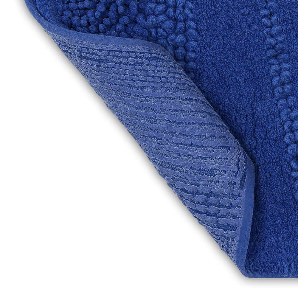 Mohawk Home Composition Cotton Bath Mat, Fiesta Cobalt, 1' 9" x 2' 10"