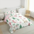 thumbnail image 3 of Castle Fairy Child Christmas Tree 2pcs Bedding Comforter Set,Flower Deer Twin Comforter Sets,Festival Xmas Breathable Bedding Set,Breathable Home Decor, 3 of 8