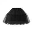 thumbnail image 2 of Women Petticoat Underskirt Puffy Tutu Skirt Mesh Fabric Adjustable Waist for Party Costume Cosplay Girls, 2 of 7