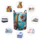 thumbnail image 4 of Fotbe Whimsical Cats and Flowers Scene Cesto de Ropa con Asas, Cesto Impermeable de Gran Capacidad, Bolsa de Lavado para Dormitorio, Cesto de Ropa con Ruedas y Asas-Medium, 4 of 6