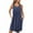 Blue, variant on ZKCCNUK Women's Nightgowns & Sleepshirts Women Print with Pockets Sleep Shirts Sleeveless Sleepwear Pleated Front Nightshirt Round Neck Nightdress S-2XL