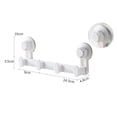 thumbnail image 2 of STRANDCHIC Shower Hooks ABS White Strong Suction 1Pcs for Household Users, 2 of 8