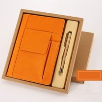 2025 Note Books for Work Organizer Leather Book Cover A5 Book Sleeve Brown Reusable Book Protector Paperbacks Notebook with Extra Sleeve Pen Pockets for Book Lovers Classmate Gifts Clearance!