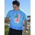 thumbnail image 2 of American Flag Grunge Style Tie Dye Cyclone Men -Image by Shutterstock, Male XX-Large, 2 of 4