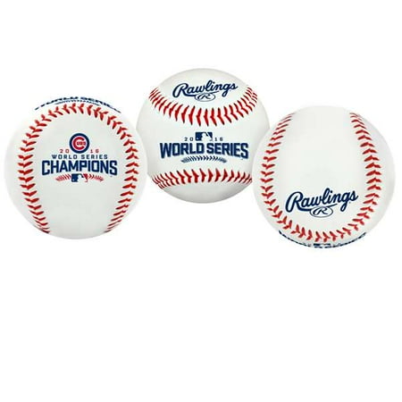 Radica Cube World - Chicago Cubs World Series Champions 2016 Rawlings Baseball with Display Cube
