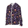 thumbnail image 2 of Balery Lavender Flowers Men's Women's UPF 50+ Sun Protection Lightweight Hoodie Performance Long Sleeve Shirt for Fishing Running-3X-Large, 2 of 9