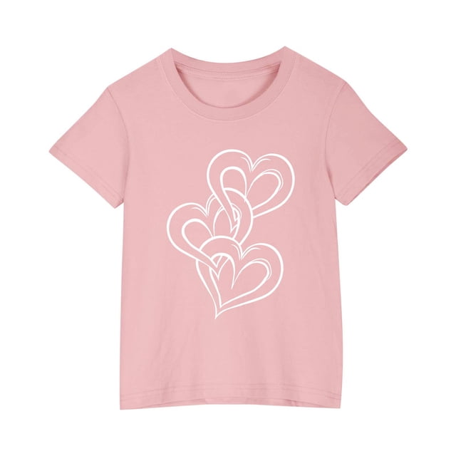 Zpanxa Chemises Filles T-Shirt à Imprimé d'Halloween Col Rond Manches Courtes Haut Mode en Coton 3 Ans