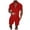 Red*, variant on RUTAYY Men's Outfits Casual 2 Piece Solid Color Zipper Turndown Collar Short Sleeve Blouse and Drawstring Pocket Shorts Elegant Holiday Clothing Sets