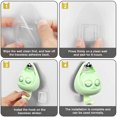 thumbnail image 2 of Lindo Guiño Gato Creativo Ganchos Adhesivos Impermeable Toalla Llavero () Verde, 2 of 8