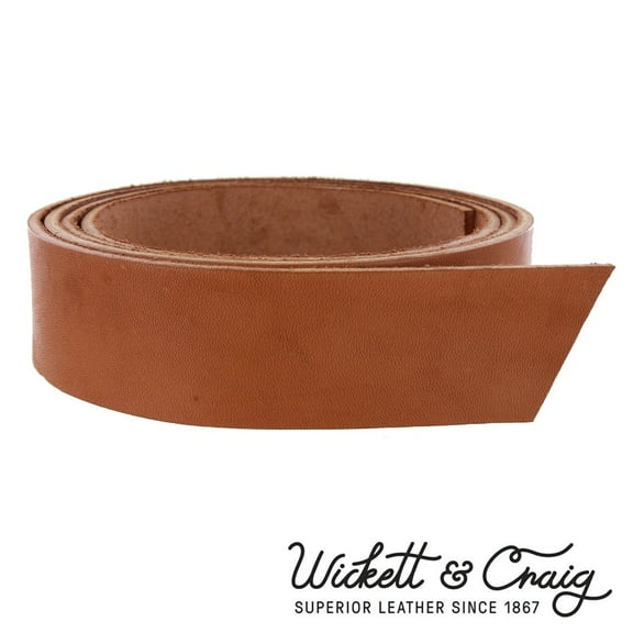 Wickett & Craig Skirting Leather Strap, Chestnut, 55" to 60" Long, 8-10oz & 10-12oz