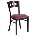 thumbnail image 1 of Flash Furniture Hercules Chaise de Restaurant Rembourrée en Noyer et Bordeaux, 1 of 4