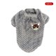 thumbnail image 4 of Greeniant Ropa para perros Disfraces Estilo simple Suéter multicolor para mascotas Cachorros Camisa Suavidad Mantener caliente Cachorro Chaleco Café L Ropa para mascotas Gris SG Greeniant PT003805-29B, 4 of 6