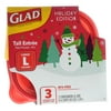 Glad Holiday Edition Large Tall Three Containers with Lids