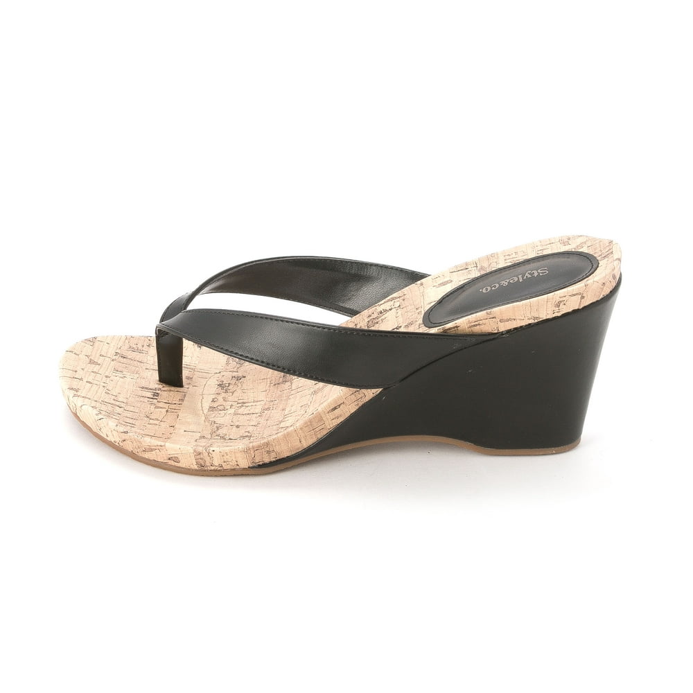 Style & Co. - Women's Chicklet Thong Wedge Sandals - Walmart.com ...