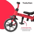 thumbnail image 3 of Yvolution Triciclo 3 en 1 para niños pequeños Velo Flippa Triciclo de empuje Bicicleta de equilibrio para niños pequeños con mango de dirección para padres para niños y niñas de 2 a 5 años (rojo), 3 of 5