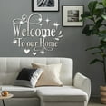 thumbnail image 6 of Welcome Sign Mirror Wall Stickers Letter Mirror Decals DIY Plastic Mirror Tiles Welcome to Our Home Self-Adhesive Mirror Wall Decors Sticker for Living Room Bedroom Home Wall Decoration Golden, 6 of 9