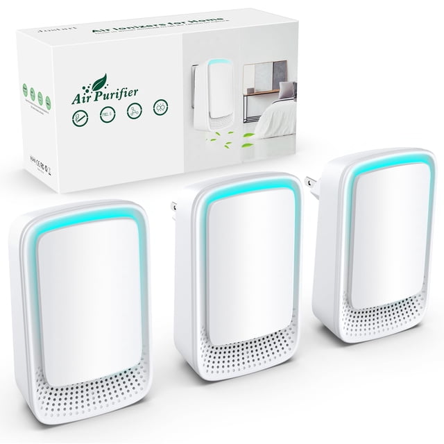 Ionizadores de aire JOSTART para el hogar (paquete de 3), generador de iones negativos