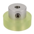 thumbnail image 4 of Roue de Mesure Industrielle en Aluminium Polyuréthane 100Mm pour Codeur Rotatif, 1* Roue Codeur, Vert & Argent, 4 of 8