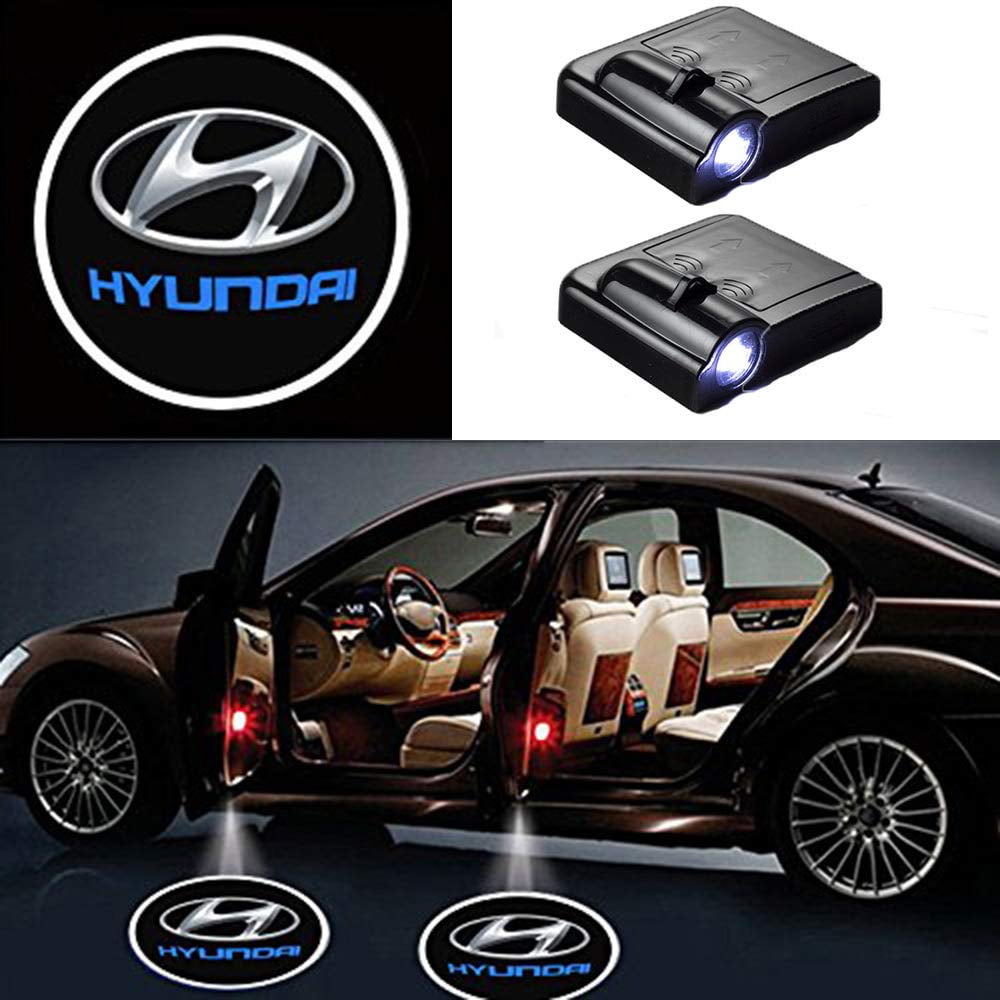 LED Car Door Courtesy Welcome Projector Light Ghost Shadow Lights Compatible with Car Most Models 2 Pieces Wireless Car Door Logo Light 