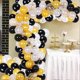 thumbnail image 1 of Black Gold Balloon Garland Kit, 138 Pcs Party Supplies Decoration Set, Black & Gold & White & Gold Confetti Balloon Arch for Baby Shower, Wedding, Bir, 1 of 4