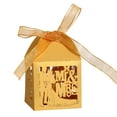thumbnail image 2 of SPRING PARK 20Pcs Candy Boxes With Ribbon Wedding Decoration Laser Cut Hollow Carriage Favors Gift, 2 of 7