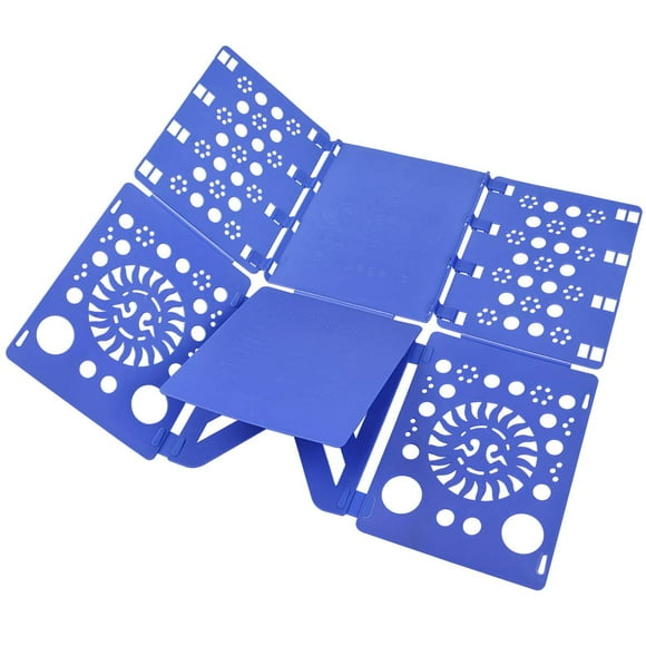 BoxLegend Versión 3 Carpeta de camisas Tablero plegable Camisetas Carpeta de ropa Carpetas de lavandería de plástico duradero Tablas plegables Azul