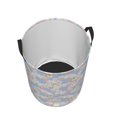 thumbnail image 3 of Balery Orchids Flowers Round Laundry Basket with Handles Waterproof Freestanding Laundry Hamper for Clothes Toys in the Dorm and Family-Small, 3 of 8