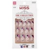 KISS The Collection Artificial Nail Kit, SSC04 Fascination, 24 Nails
