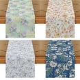 thumbnail image 2 of Plant Style Daisy Table Flag Small Floral Table Runner Blue Yellow Flowers Holiday Party Home Kitchen Tables Aesthetically Decor, 2 of 4