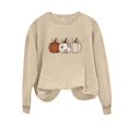 thumbnail image 6 of VKOYWKM Women's Halloween Graphic Sweatshirt Spooky Season Print Pullover Top Cute Crewneck Sweatshirt Oversized Long Sleeve Fall Sweatshirts, 6 of 7
