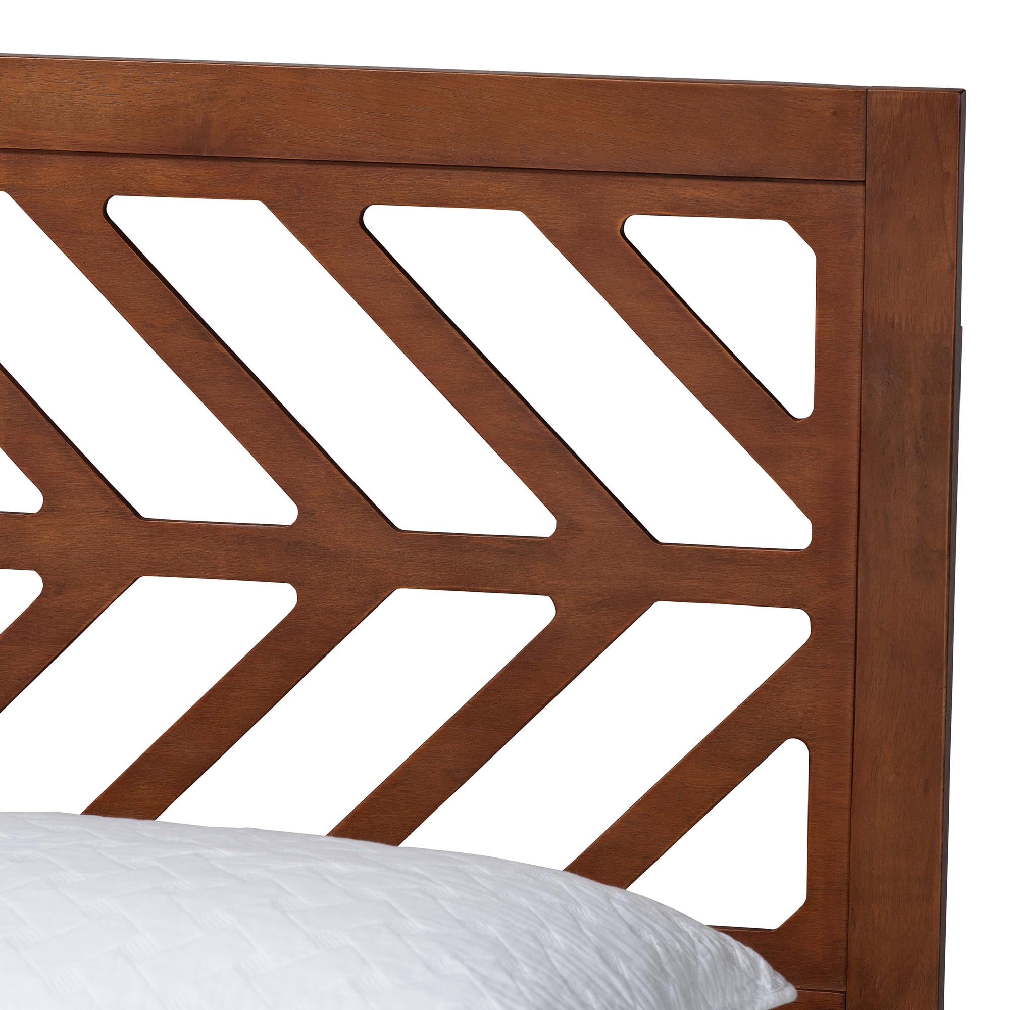 Baxton Studio Zola Modern Platform Bed, Queen, Ash Walnut