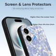 thumbnail image 3 of Funda de TPU con estampado floral para iPhone 16: ultrafina, a prueba de golpes, antiamarilleo, resistente a arañazos, compatible con carga inalámbrica, agarre mejorado, estilo negro., 3 of 7