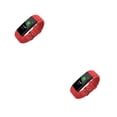 thumbnail image 3 of kurtrusly Bracelet Intelligent Étanche Montre Intelligente de Mise en Forme Multifonction Fonction de Rappel Bracelet Compatible Bluetooth Natation Course Rouge 2 Ensembles, 3 of 6