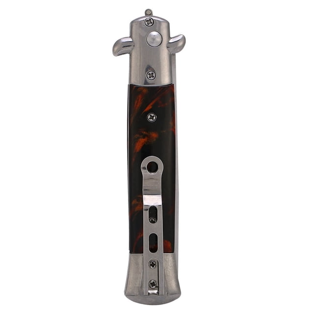 4 Colores Switchblade Primavera Cuchillo Plegable Botón De Bolsillo Peine Aceite Peinado Para Mujeres Pelo Largo Y Rizado Y Recto