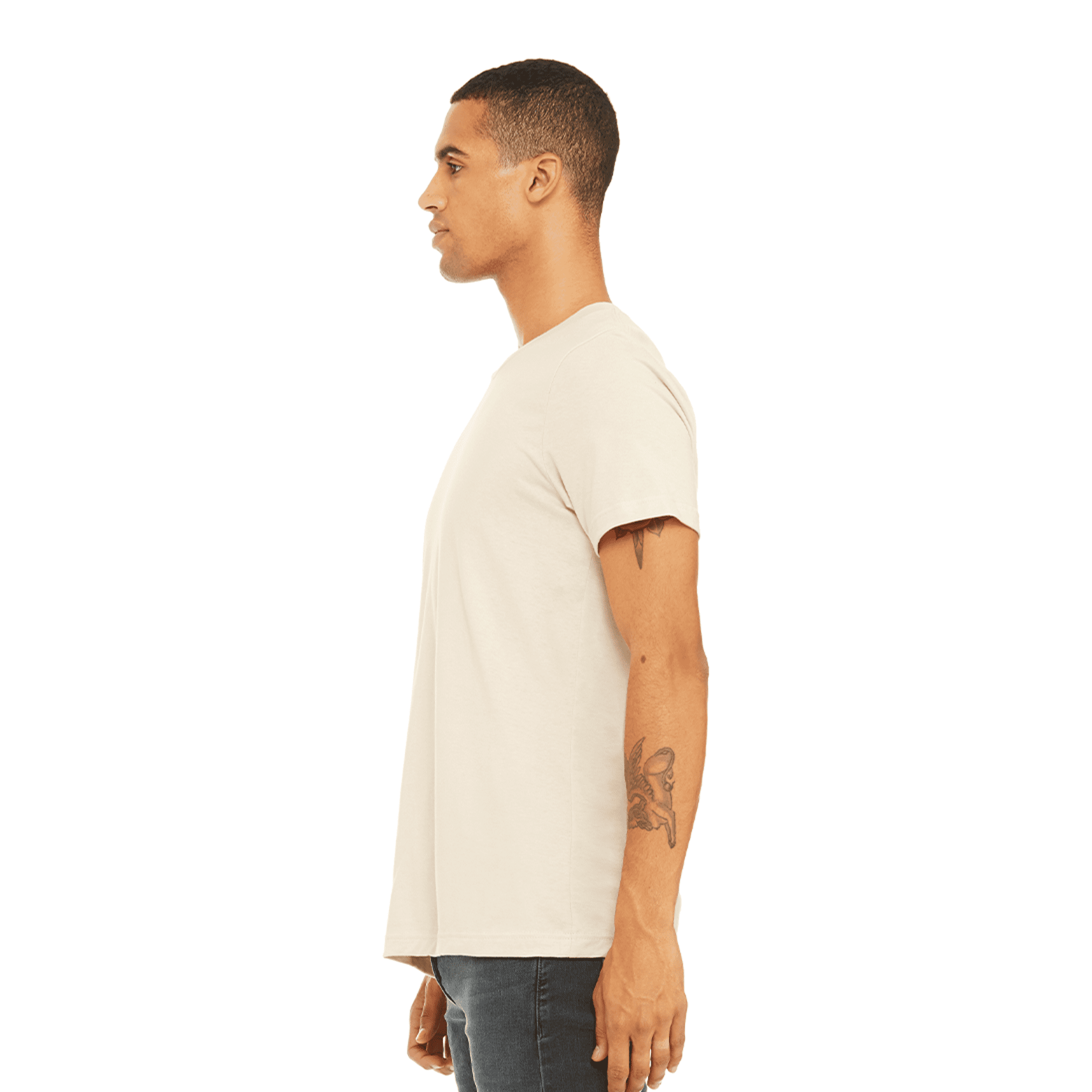 BELLA+CANVAS Adult Unisex Short Sleeve Crew Neck T-Shirt for Crafting, Natural, Xlarge