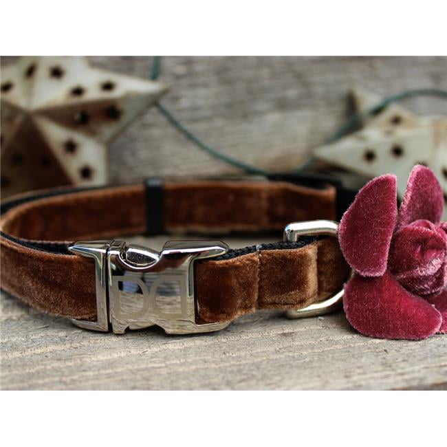 dusty rose dog collar