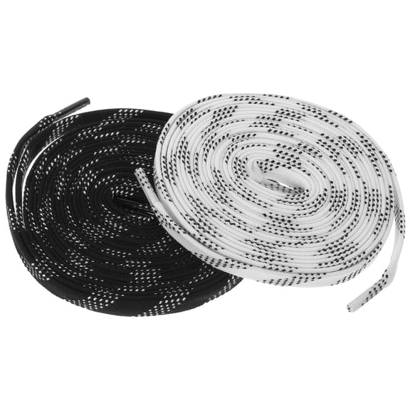 LOLIPPYY 2 Pairs of White Polyester Shoe Laces for Sneakers, and Strong