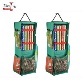 Tiny Tim Totes Four Sided Premium Hanging Gift Wrap And Bag