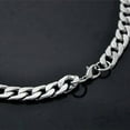 thumbnail image 6 of Men 925 Sterling Silver Plated Curb 20'' Link Curb Chain,Sterling Silver Over Stainless Steel Necklace Sterling Silver Chain, 6 of 6