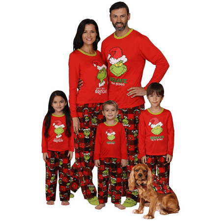 

JBEELATE Matching Family Pajamas For Women Men Christmas Floral Printed Jammies Holiday Cotton Pjs Clothes Mum and Dad Pyjamas