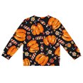 thumbnail image 3 of Tiijoy Halloween Girls Pumpkin Cardigan Jacket Fall Winter Soft Sweater, Black, Sizes 1-8, 3 of 4