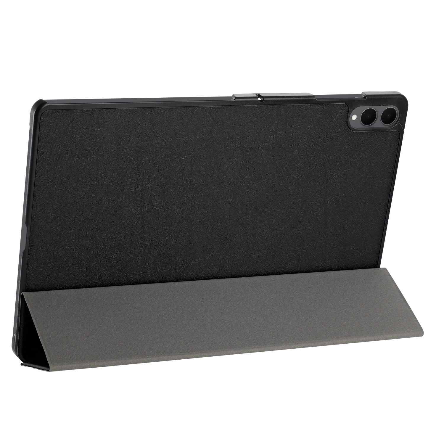 For Samsung Tab S11 Ultra 14.6inch Trifold Magnetic Closure PU Leather Case Cover - Black
