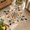 Brown green vine flowers-12×12 Inch-10, variant on Brown green vine flowers 12×12 Inch 10-Piece Peel and Stick Vinyl Floor Tiles